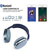 Сини  bluetooth слушалки с миди-2 снимка