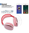 Червени bluetooth слушалки с миди-2 снимка