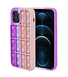 Антистрес кейс в розови нюанси за iPhone 12/12PRO-0 снимка