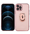 Силиконов кейс в розово iPhone 12 PRO-0 снимка