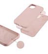 Твърд силиконов калъф за  iPhone 13 MINI в розово-2 снимка