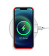 Твърд силиконов калъф за  iPhone 13 MINI в червено-1 снимка