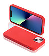 Твърд силиконов калъф за  iPhone 13 MINI в червено-3 снимка
