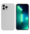 Бял силиконов калъф за iPhone 13 PRO-0 снимка