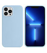 Светлосин силиконов калъф за iPhone 13 PRO MAX-0 снимка