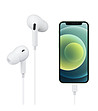 Бели слушалки за iPhone-3 снимка