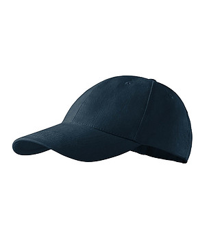 Тъмносиня unisex памучна шапка с козирка снимка