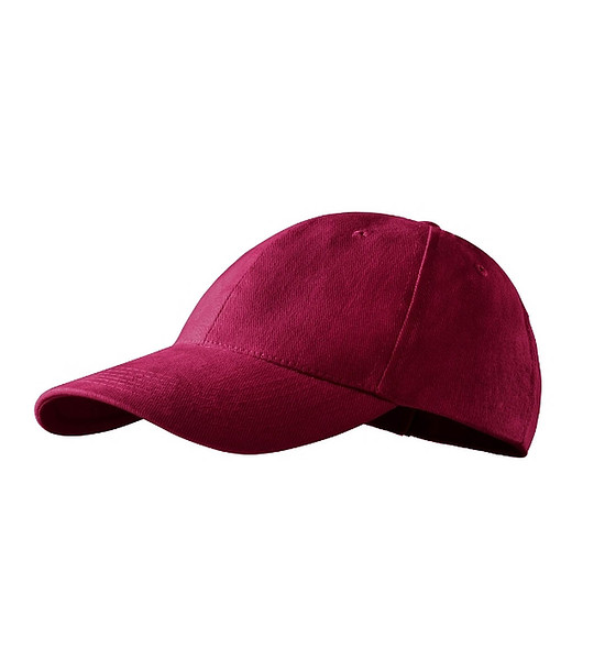 Памучна unisex шапка с козирка в бордо снимка