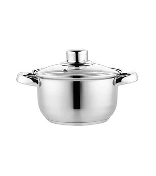 Тенджера със стъклен капак  20x11.5 см  2.7 л снимка