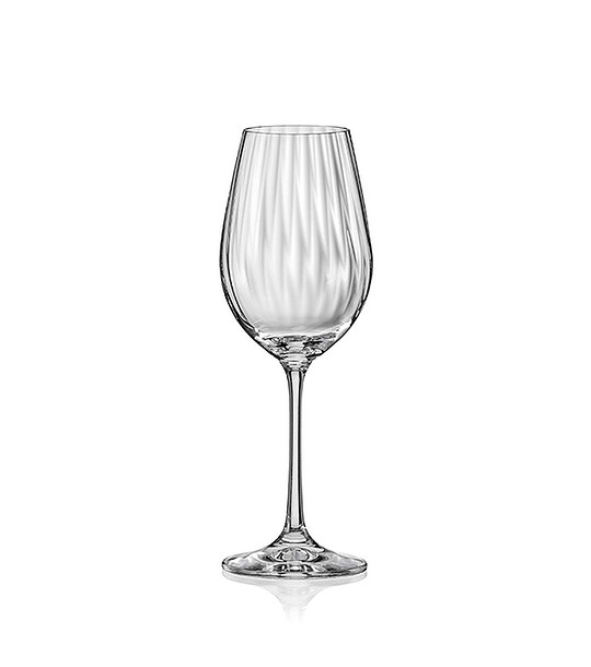 Комплект от 6 чаши за вино Bohemia Royal Waterfall 350ml снимка