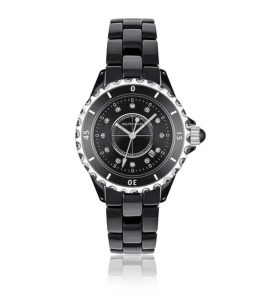 Черен дамски часовник снимка