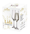 Комплект от 6 броя чаши за шампанско Bohemia Royal Lida 220ml-1 снимка