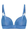 Син сутиен с повдигащ ефект и с естествена коприна Crevia-3 снимка