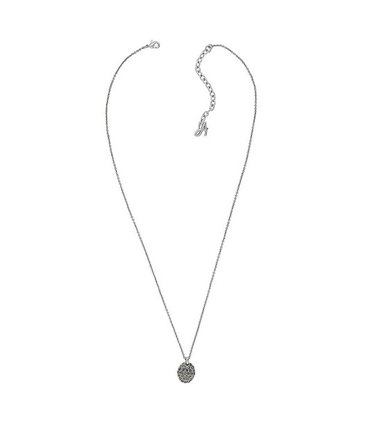 Сребристо дамско колие с висулка с кристали Swarovski снимка