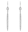 Дамски сребристи обеци с кристали Swarovski-0 снимка