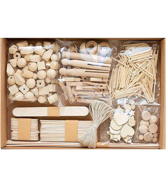 Голям креативен комплект WOOD снимка
