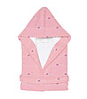 Детски розов халат с принт Love 8-10 г-0 снимка