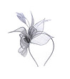 Фасинатор Stylish Bow в сиво-3 снимка