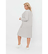 Рокля в сив меланж Avira-2 снимка
