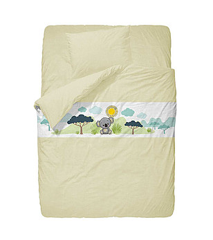 Детски спален комплект Dream LInen 3 части в екрю Коала снимка