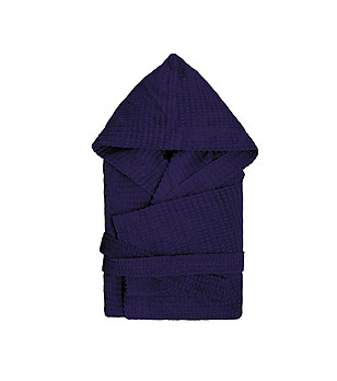 Памучен unisex халат в тъмнолилаво Съкровище L/XL снимка