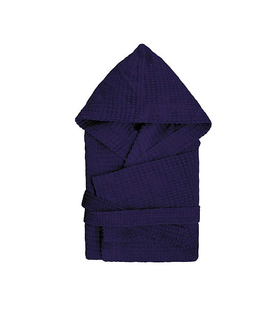 Памучен unisex халат в тъмнолилаво Съкровище L/XL снимка