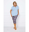 Памучна дамска пижама в сини нюанси Carbonia-0 снимка