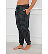 Тъмнозелено карирано мъжко долнище на пижама Fogo-0 снимка