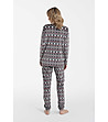 Дамски комплект в цвят графит със зимни мотиви Islandia-3 снимка