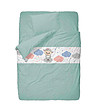Детски спален комплект Dream LInen 3 части в цвят мента Овчица-0 снимка