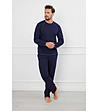 Мъжка памучна пижама в тъмносиньо Salomon-0 снимка