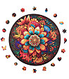 Дървен пъзел Peace and Harmony 206 части Мандала Листа-1 снимка