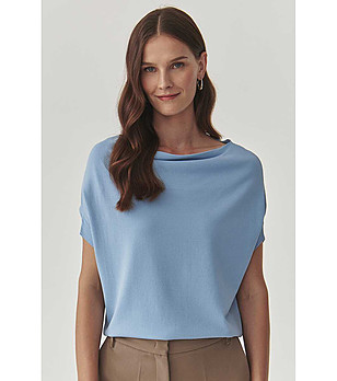 Ефектна дамска блуза в синьо ATI снимка