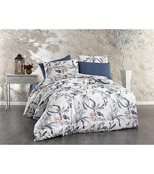 Единичен спален комплект Артемис памук ранфорс с олекотена завивка снимка