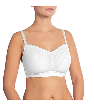 Бял сутиен без банели и полумеки чашки Valens снимка