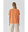 Оранжева дамска блуза ESTETINA-1 снимка