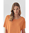 Оранжева дамска блуза ESTETINA-2 снимка