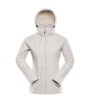 Светлосиво дамско softshell яке HOORA снимка