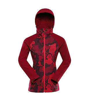 Дамско softshell яке в бордо HOORA снимка