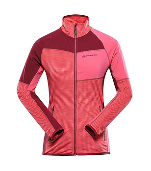 Дамско спортно горнище в червено и розово ONNECA 2 с CoolDry снимка