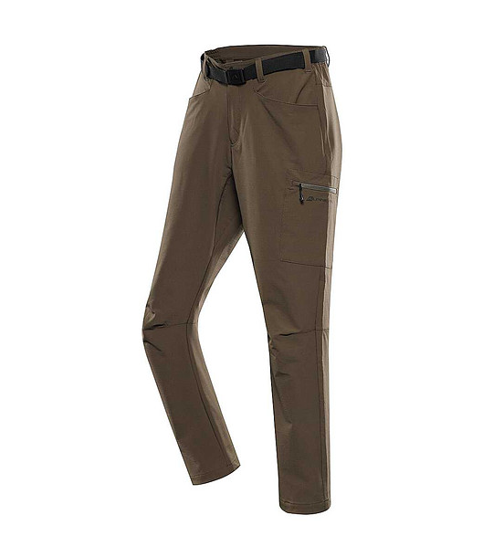 Мъжки туристически softshell панталон в цвят маслина CORB с CoolDry® снимка