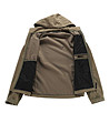 Мъжко softshell яке  в цвят каки HOOR с DWR-3 снимка