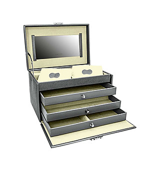 Кутия за бижута на 4 нива в цвят гранит Jolie снимка