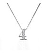 Позлатено дамско колие с цифрата 4 с кристали Swarovski-0 снимка