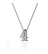 Позлатено дамско колие с цифрата 4 с кристали Swarovski-2 снимка