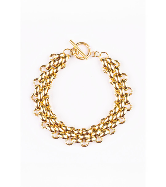 Дамска позлатена гривна Bracelet снимка