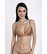 Сутиен в кафяв нюанс с естествена коприна Optimistic-0 снимка