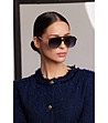 Unisex слънчеви очила в златисто и черно URBAN DANDY -2 снимка