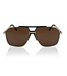 Unisex слънчеви очила в златисто и черно URBAN DANDY -1 снимка