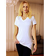 Дамска блуза с къс ръкав в екрю Aria-0 снимка